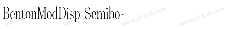 BentonModDisp Semibo字体转换